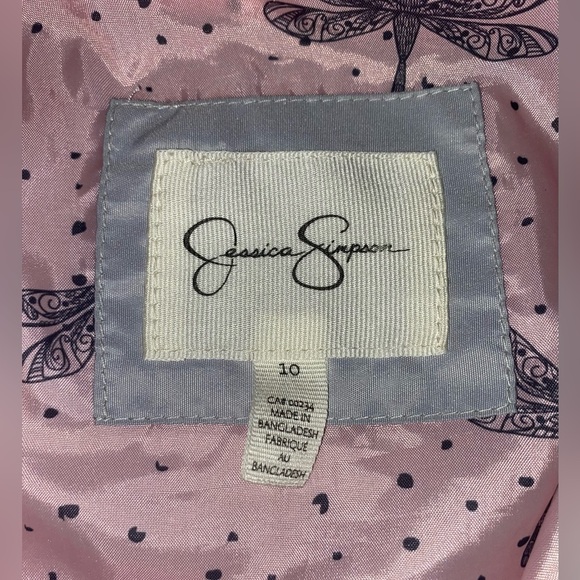 Spring windbreaker/jacket for girls light grey size 10 by JESSICA SIMPSON - Picture 5 of 9
